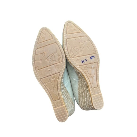 Viscata Barcelona Green Espadrille Wedge Shoes heels Size 39/8 SKU 9242 - Picture 5 of 12